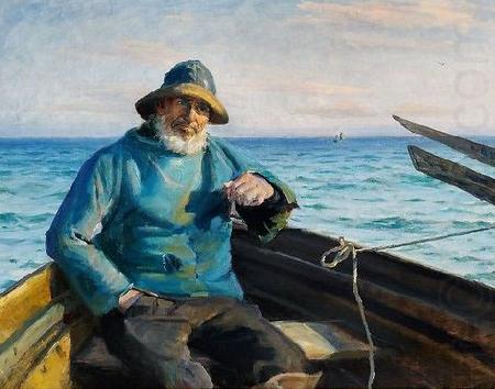 Michael Ancher Fisherman from Skagen china oil painting image
